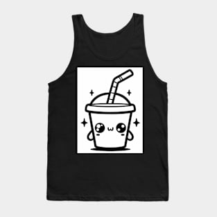 Sweet Soda Cup With A Straw Tank Top